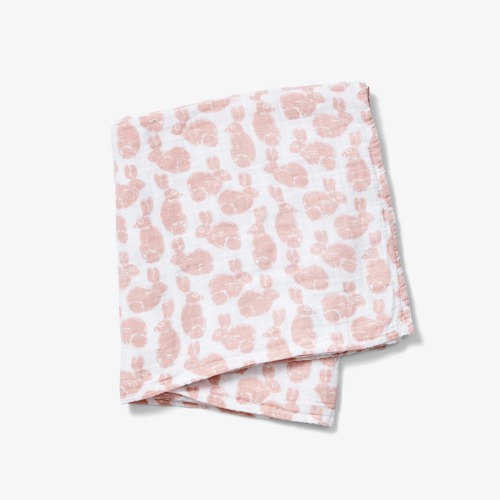 Lewis | Swaddle - Blush Bunny