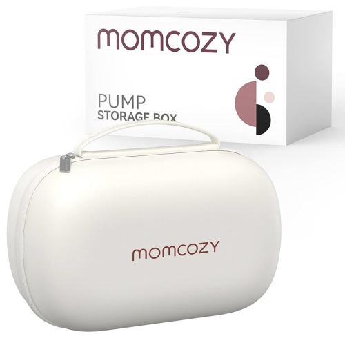 Momcozy Breast Pump Bag for Hands-Free Wearable Breast Pumps, Hard Shell Case with Removable Tray, Watertight Breast Pump Storage Bag for Pumping Bag, Diaper Bag, or Handbag(Holds 2 Pumps)