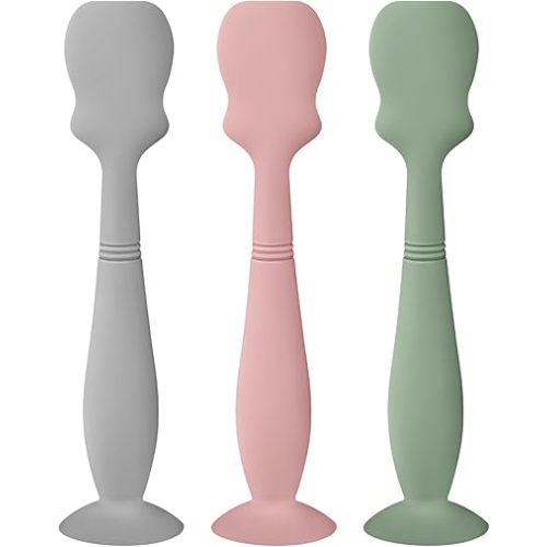 Diaper Cream Spatula, Soft Silicone Baby Diaper Cream Applicator for Baby Butt Paste Spatula Brush, Full Size Diaper Spatula with Suction Base (Color 4)
