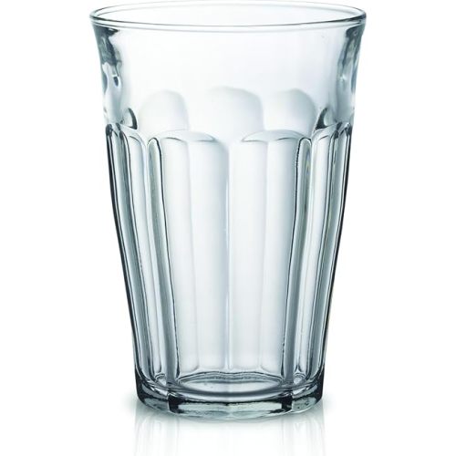 Duralex Made In France Picardie Clear Tumbler, Set of 6, 12.2 oz