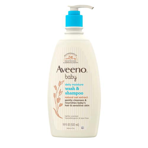 Aveeno Baby Daily Moisture Bath & Shampoo, 18 fl oz