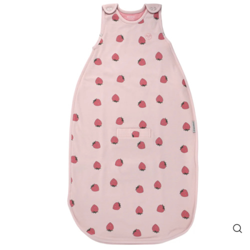 4 Season® Ultimate Baby Sleep Bag, Merino Wool & Organic Cotton, Strawberry