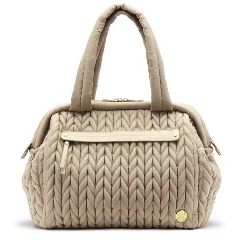 Paige Carryall Beige Diaper Bag
