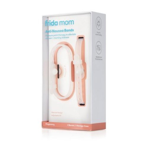 Frida Mom Anti-Nausea Bands for Pregnancy, Travel Size, Clear, 2 Ct