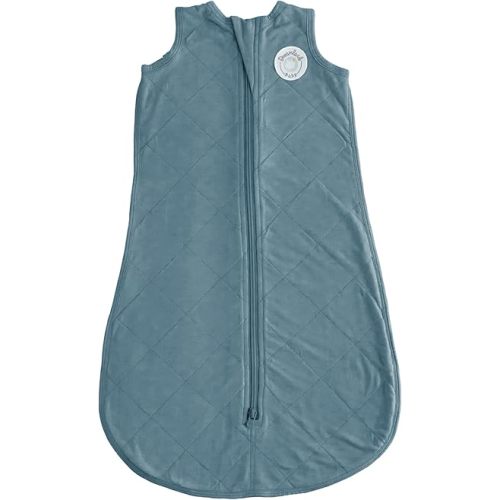 DREAMLAND BABY Bamboo Viscose Sleep Sack (24-36 Months). Ultra Soft Blanket w/ 2-Way Zipper. 97% Viscose, 3% Spandex (Ocean)