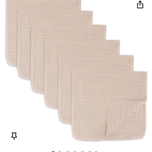 Amazon.com : Comfy Cubs Muslin Burp Cloths Large 100% Cotton Hand Washcloths for Babies, Baby Essentials 6 Layers Extra Absorbent and Soft Boys & Girls Baby Rags for Newborn Registry (Blush, 6-Pack, 20" X10") : Baby
