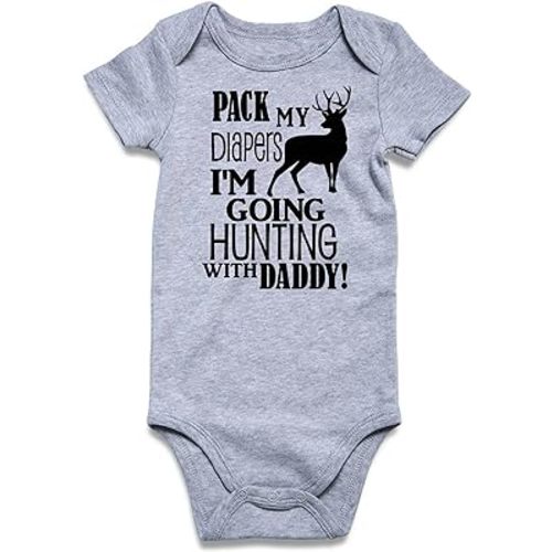 RAISEVERN Baby Boys Girls Clothes Infant Romper Newborn Bodysuits Funny Outfit 0-12 Months
