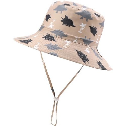 Baby Sun Hat UPF 50+ Sun Protective Toddler Bucket Hat Summer Kids Beach Hats Wide Brim Outdoor Play Hat for Boys Girls