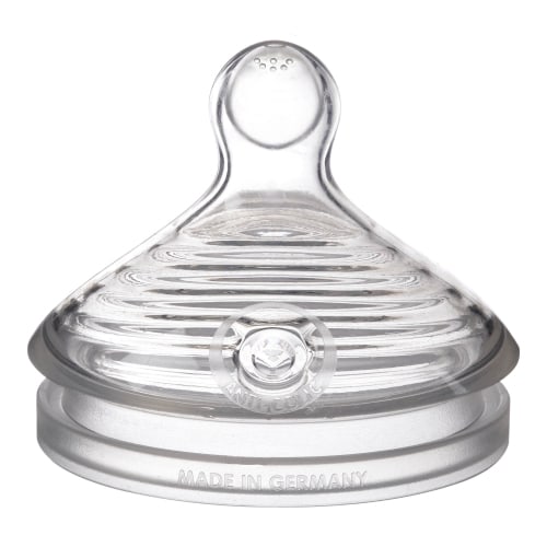NUK Simply Natural Medium Flow Bottle Nipples, 2-Pack