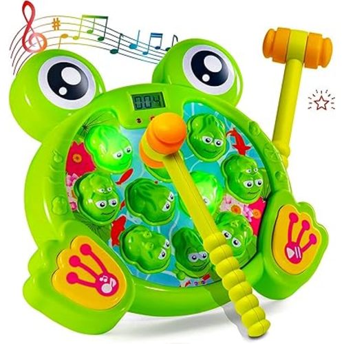 Play22 Toys for 2 3 4 5 Year Old - Toddler Toys Age 2-4, Whack A Frog Game, Baby Toy Gifts for Early Developmental Learning, Birthday Gift for Toddler Boy Toys