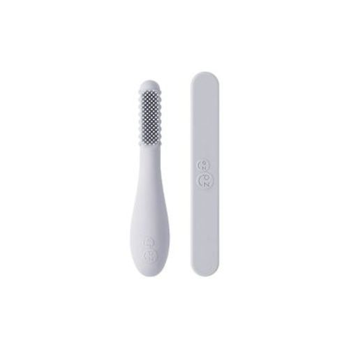 Ezpz Baby-led Toothbrush + Tongue Depressor Extra Soft Dual Pack - 2ct