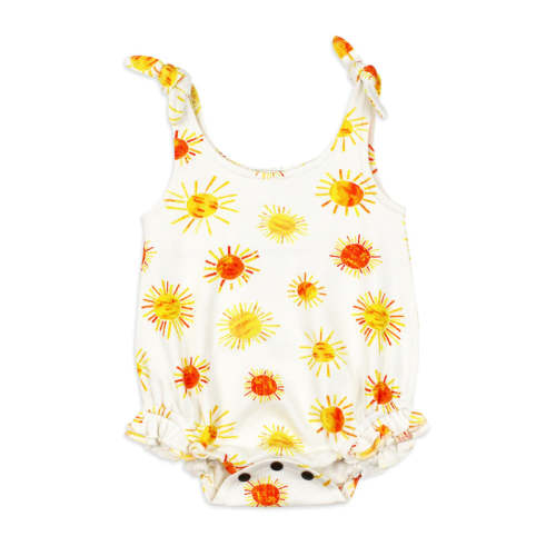 Organic Ruffle Bodysuit in Suns 0-3m