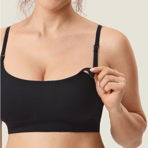 Ribbed Scoop Nursing Bralette