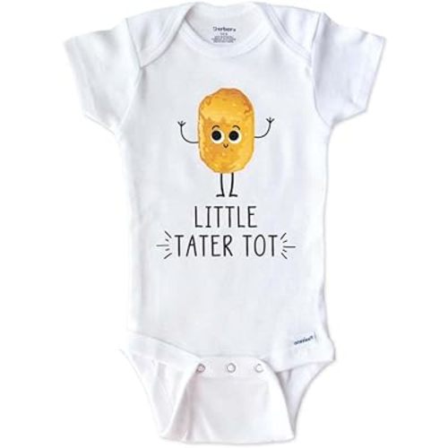 Little Tater Tot cute potato food baby bodysuit outfit