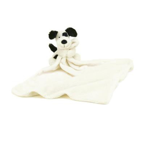 Personalized Bashful Black & Cream Puppy Soother