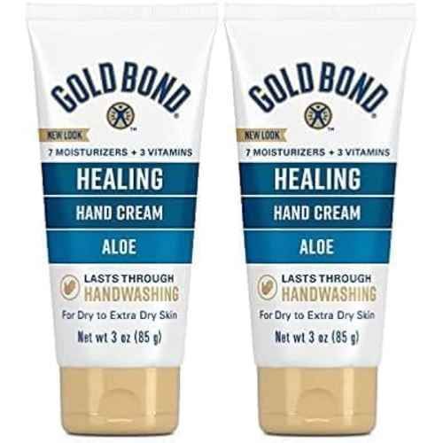 Gold Bond Healing Hand Cream, 3 oz., With Aloe, Moisture That Lasts Through Handwashing (Pack of 2)