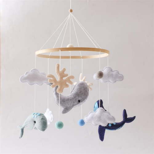 Baby Mobile for Crib, Baby Crib Mobile for Boys Girls, Baby Mobile for Bassinet, Boho Nursery Mobile, Nursery Decor Theme for Bedroom Hanging, Gender Neutral Baby Gift