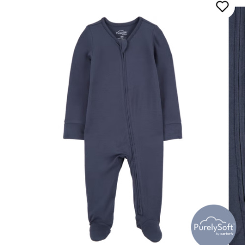 Ivory Baby Car Print 2-Way Zip PurelySoft Sleeper Pyjamas - Ivory | Carter’s Oshkosh Canada
