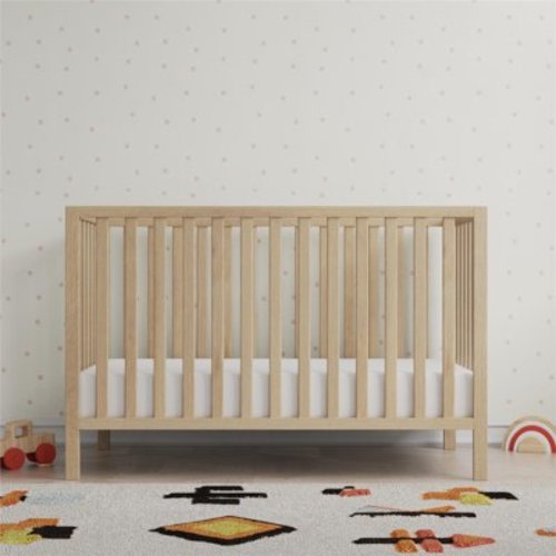 Baby Relax Ivey 3-in-1 Convertible Crib, Nursery Furniture, Natural