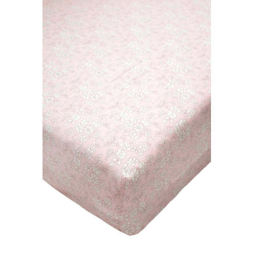 Coco & Wolf Fitted Sheet Liberty Fabric CAPEL PINK | Over The Moon