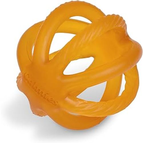 Teether for Babies Without BPA, 100 Percent Natural Rubber Toy for Infants, Plant Based, No Parabens, No PVC, and No Phthalates, Unscented