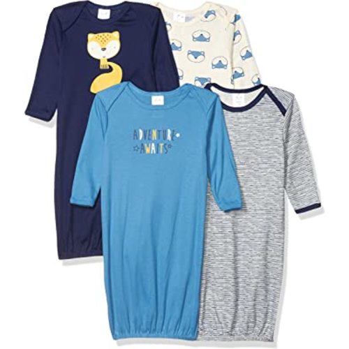 Gerber Baby Boy and Girls 4-Pack Sleeper Gown
