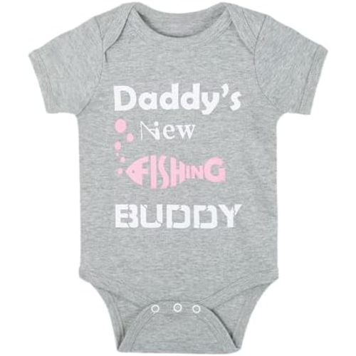Cnins Funny Baby Bodysuit & Daddy Matching Cotton Outfit for Wild One 1st Birthday, Unisex Newborn Infant Clothes 0-24M