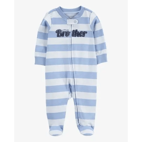 Baby Little Brother 2-Way Zip Cotton Sleep & Play Pajamas - Carter's | Carter's