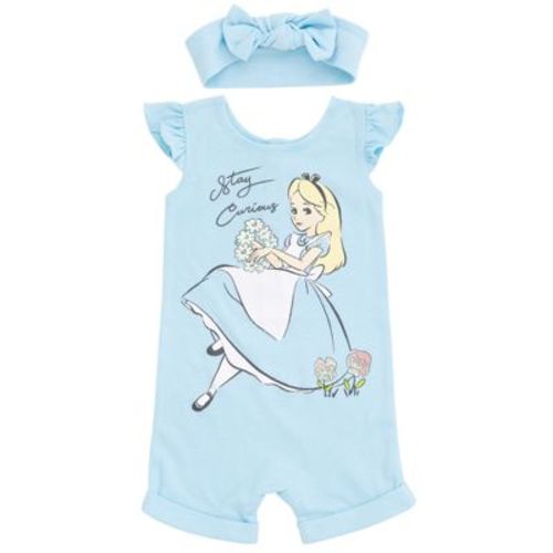 Mickey Mouse & Friends Minnie Mouse Infant Baby Girls Snap Romper and Headband Pink 18 Months