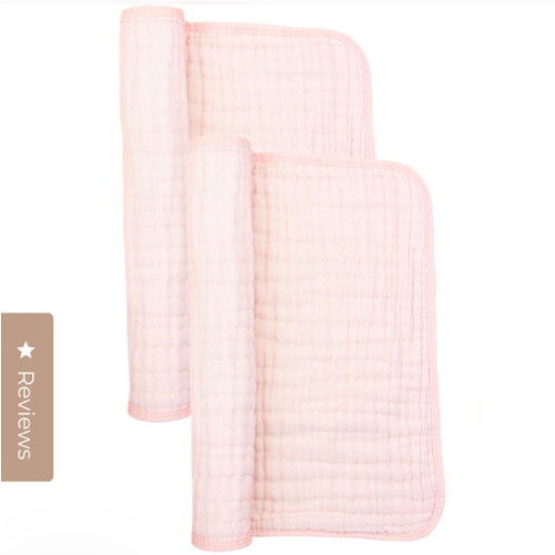 Cloud Muslin™ Burp Cloth 2 Pack - Blush
