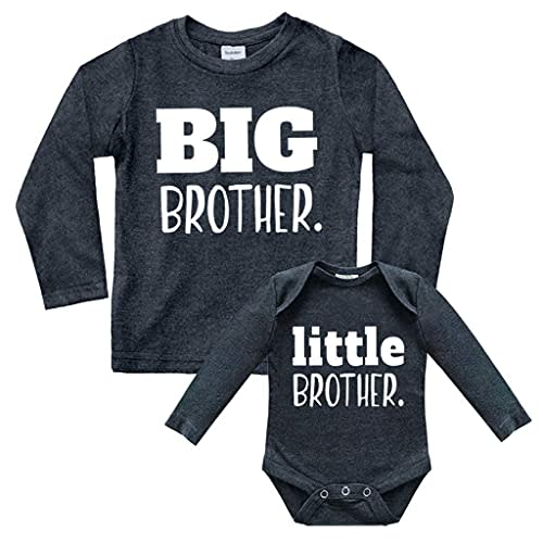 Big Brother Little Brother Shirts Matching Outfits Sibling Gifts Baby Set