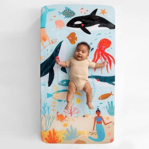 Rookie Humans Beyond The Reef 100% Cotton Fitted Crib Sheet