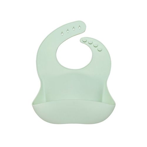 Loulou Lollipop® Silver Sage Silicone Bib
