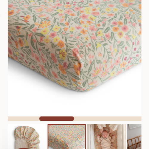 Mushie Extra Soft Muslin Crib Sheet – Babyletto