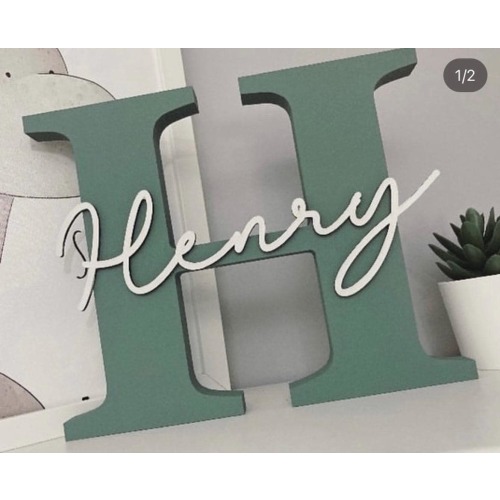 Nursery letters , Wooden Letters , Nursery decor , New Baby Gift , Personalised Gift , New baby Boy , New Baby Girl