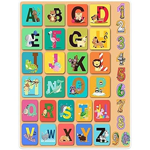Animal Alphabet Blanket ABC Learning Throw Blankets for Toddler Kids 50" x 60"