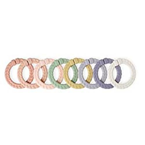 Amazon.com : Itzy Ritzy Linking Ring Set; Set of 8 Braided, Multi-Colored Versatile Linking Rings; Attach to Car Seats, Strollers & Activity Gyms; Pink Rainbow : Baby