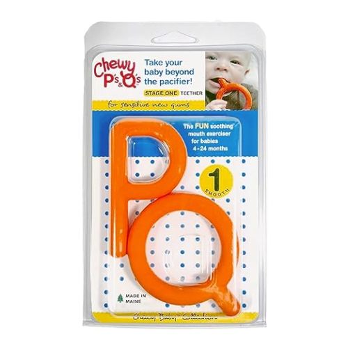 Speech Pathology LLC P and Q Chewy Tube Set, Orange, Set of 2-020541