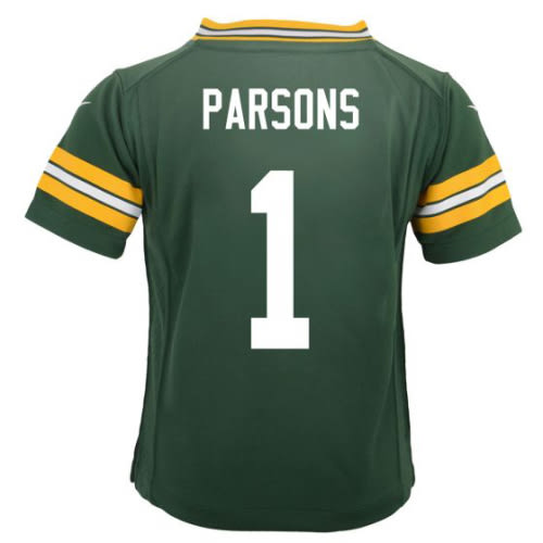 Green Bay Packers #1 Micah Parsons Nike Toddler Home Game Jersey at the Packers Pro Shop