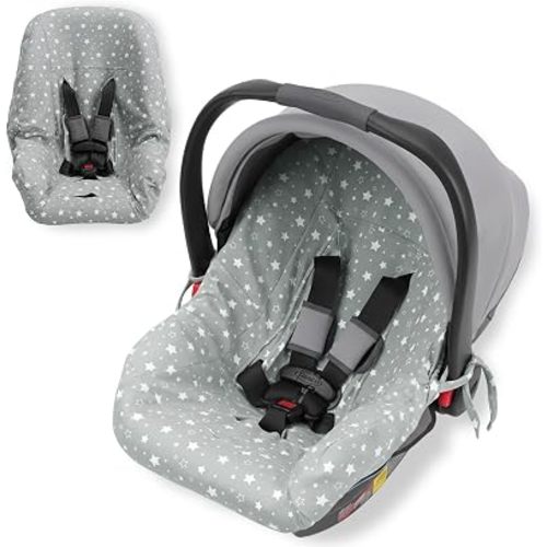 Orzbow Infant Car Seat Cover Liner, 100% Cotton, Breathable, Gray