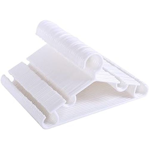 veeyidd Tubular Baby Hangers 10.5" Size for Newborn Kids Infant Children Toddler with Plastic Hanger Straps (White, 60 Pack)