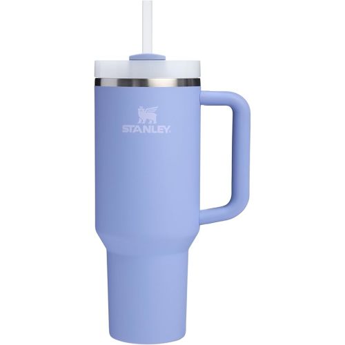 Stanley Quencher H2.0 Tumbler with Handle and Straw 40 oz | Flowstate 3-Position Lid | Cup Holder Compatible for Travel | Insulated Stainless Steel Cup | BPA-Free | Hydrangea