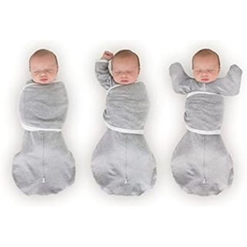 HALO 100% Cotton Sleepsack Swaddle, 3-Way Adjustable Wearable Blanket, TOG 1.5, Soft Pink, Small, 3-6 Months