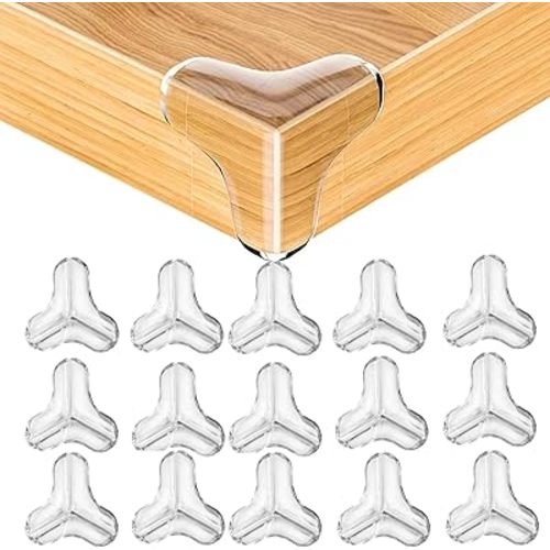 16 PCS Corner Protector Baby T-Shape, Clear Table Corner Protectors Baby Proofing Baby Safety Products Baby Proof Corners and Edges Furniture Corner Protector