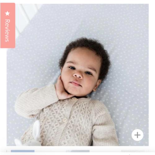 Silk Crib Sheet in gray sprinkles