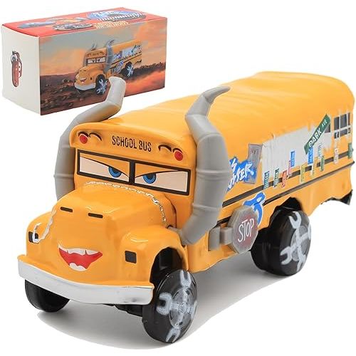 Movie Car 3 Toys, Miss Fritter Tow Mater Toy, Lightning McQueen Toys, 1:55 Die-cast Toy Car Big Wheel Buggy (Miss Fritter)