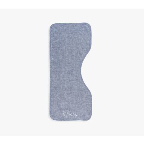 Linen and Terry Burp Cloth, Indigo