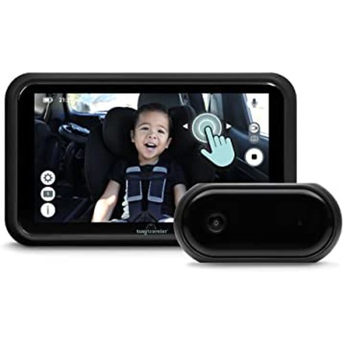 Tiny Traveler | Portable Video Baby Monitor, Wireless Baby Car Monitor Camera with Sound, Auto Night Vision HD 720p 5" Touchscreen LCD Monitor, Wireless 2.4G 33ft Range Baby