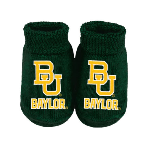 Baylor University Baby Booties