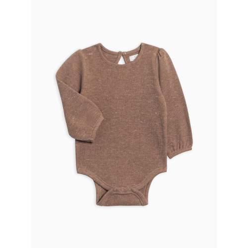 Jill Waffle Knit Long Sleeve Bodysuit